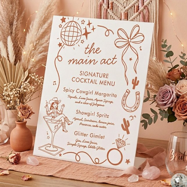 Expositor En L Last Rodeo Bachelorette Party Signature Drink  (Subido por el creador)