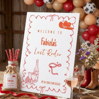 Expositor En L Last Rodeo Narshivlle Bachelorette  Welcome sign