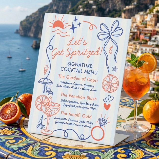 Expositor En L Last Spritz Bachelorette Party Signature Drink  (Subido por el creador)