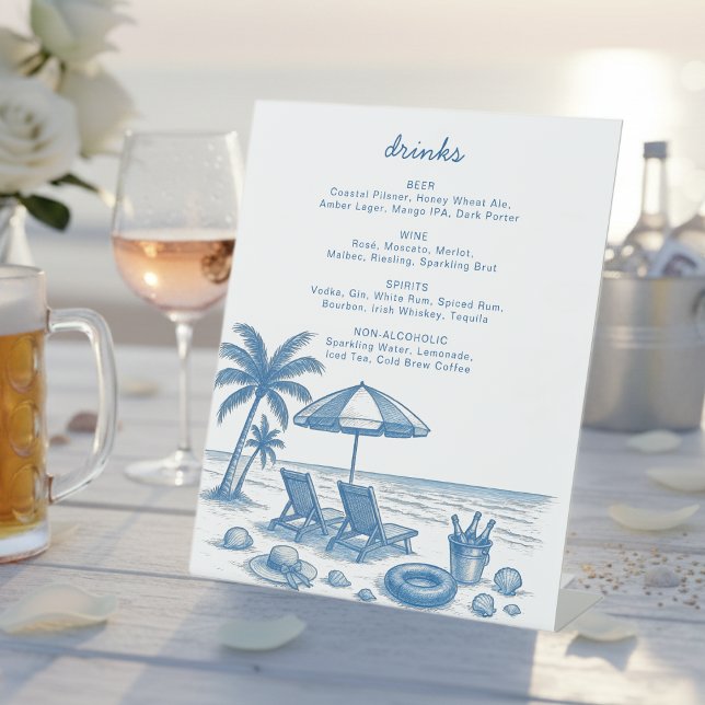 Expositor En L Last toast on the coast Bachelorette Party Drinks (Subido por el creador)