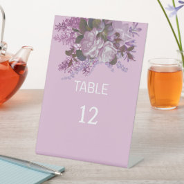 Expositor En L Lavanda sencilla y elegante, mesa Boda