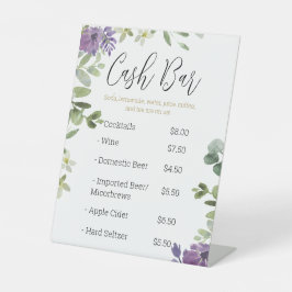 Expositor En L Lavender Eucalyptus Cash Bar Rótulo Pedestal