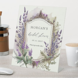 Expositor En L Lavender Regal Floral Bridal Shower