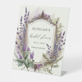 Expositor En L Lavender Regal Floral Bridal Shower