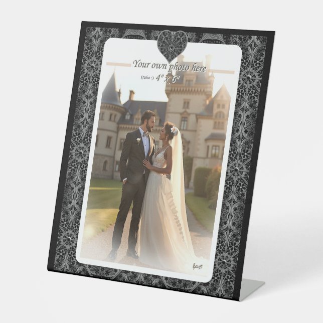 Expositor En L Lazo cerámico Negro (Anverso)