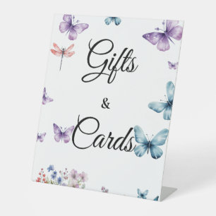 Expositor En L Le da a las mariposas regalos de ducha de novia y