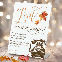 Expositor En L Leaf Us A Message Audio Guest Book Fall Wedding