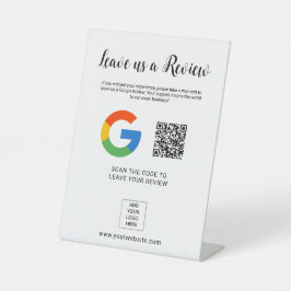 Expositor En L Leave us a Review Custom Logo QR Code