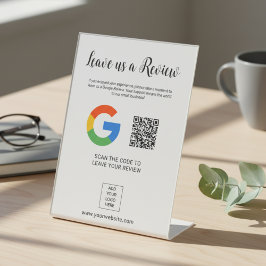 Expositor En L Leave us a Review Custom Logo QR Code