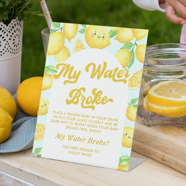 Expositor En L Lemon Baby Shower My Water Broke Game (Subido por el creador)