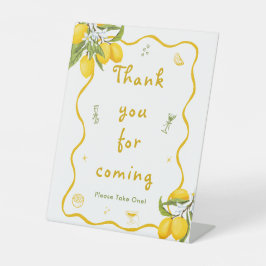 Expositor En L Lemon Bridal Shower Favor