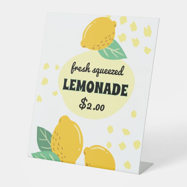 Expositor En L Lemon Lemonade Stand Personalizado (Anverso)