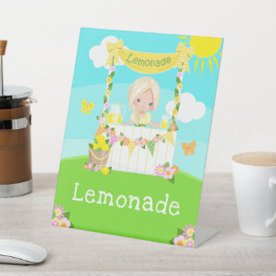 Expositor En L Lemonade Stand Birday Blonde Hair Chica