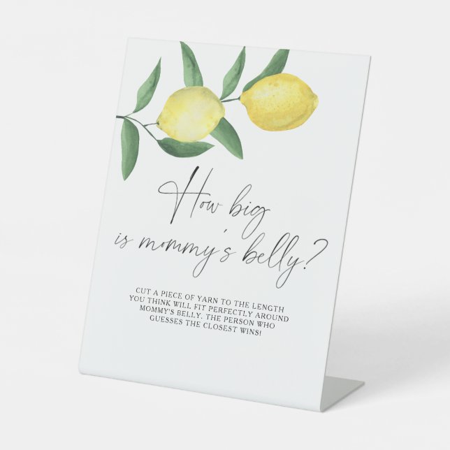 Expositor En L Lemones - qué grande es el juego de la barriga de  (Anverso)