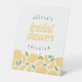 Expositor En L Lemons Bridal Shower Personalizada