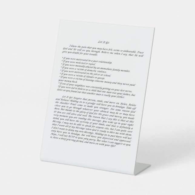 Expositor En L Let it go Desk art (Anverso)