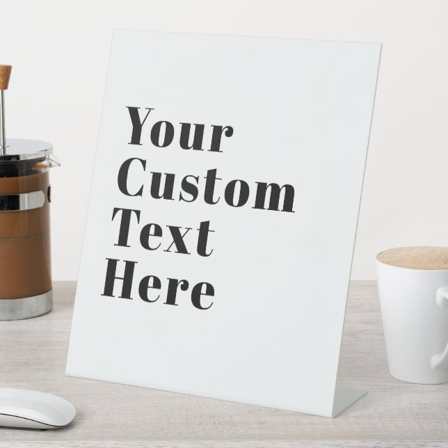 Expositor En L Letra retro moderna y elegante | Negro editable (In Situ)