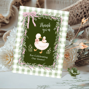 Expositor En L Letrero de agradecimiento para baby shower Silly G