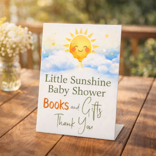 Expositor En L Letrero de Baby Shower Acuarela Sunshine - Amarill