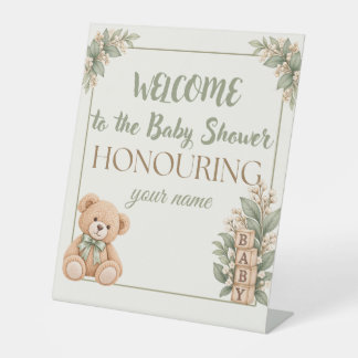 Expositor En L Letrero de Baby Shower Neutral Personalizado