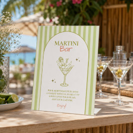 Expositor En L Letrero de barra de soltera Bikinis y Martinis Bac