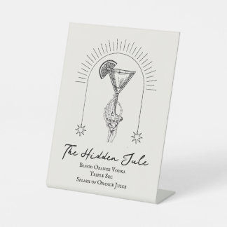 Expositor En L Letrero de bebida de Tarot