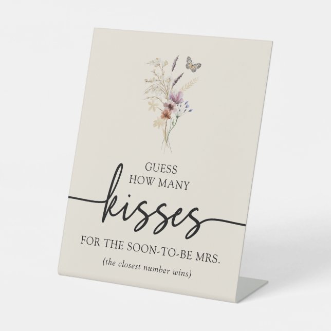 Expositor En L Letrero de Besos Boho (Anverso)