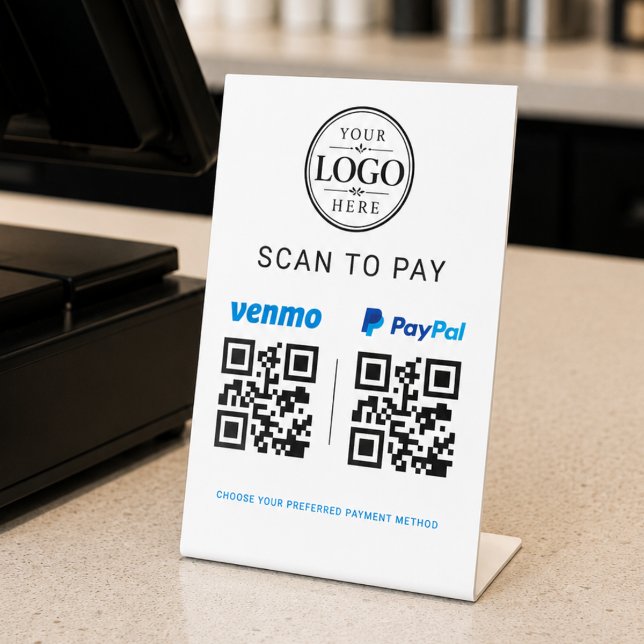 Expositor En L Letrero de código QR para pagar con escaneo (Subido por el creador)