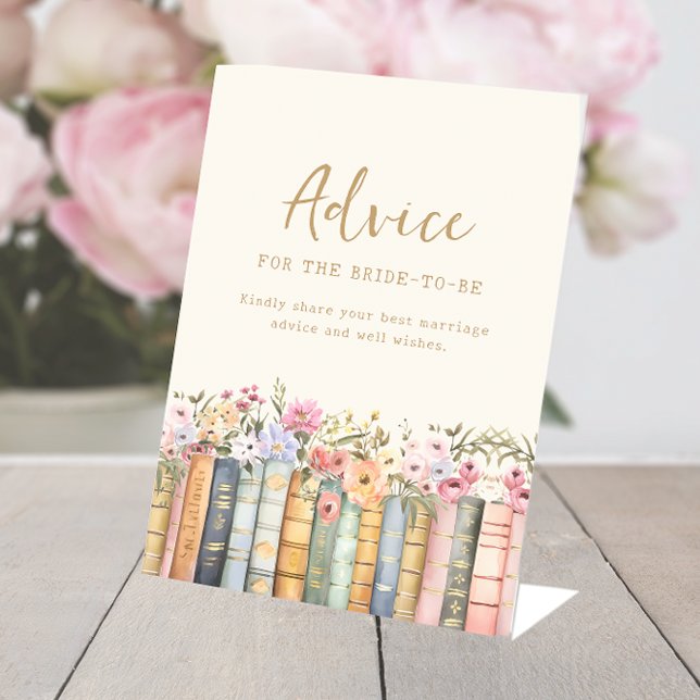 Expositor En L Letrero de Consejos para Novias Boho (Boho Bridal Advice Sign
)
