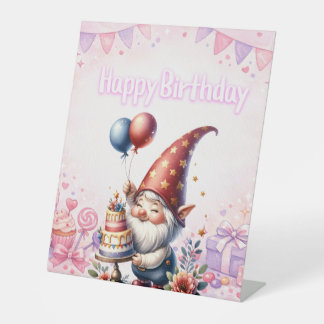Expositor En L Letrero de Feliz Cumpleaños