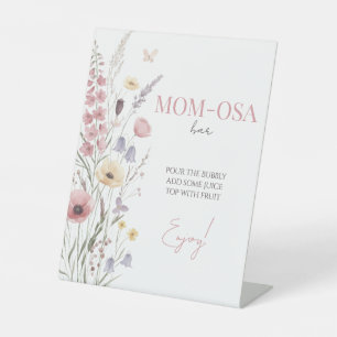 Expositor En L Letrero de flores silvestres Momosa Baby in Bloom