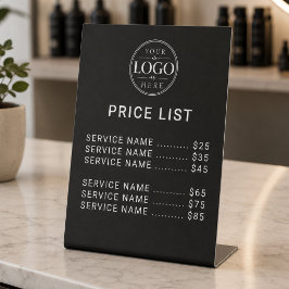Expositor En L Letrero de Logotipo de Empresa de Negocios Lista d