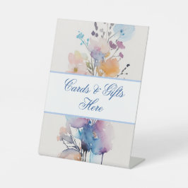 Expositor En L Letrero de mesa de regalos de boda Tarjetas y rega