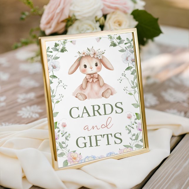 Expositor En L Letrero de mesa de tarjetas y regalos de Some Bunn (Subido por el creador)