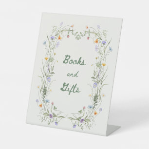 Expositor En L Letrero de mesa para baby shower de Libros y Regal