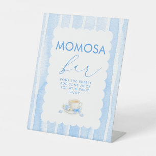 Expositor En L Letrero de mesa para baby shower de niño en Momosa