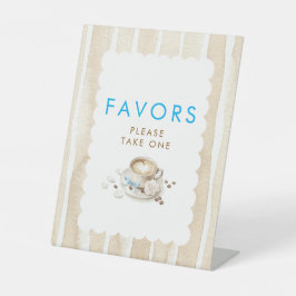 Expositor En L Letrero de Mesa para Baby Shower de Niño "Favors C