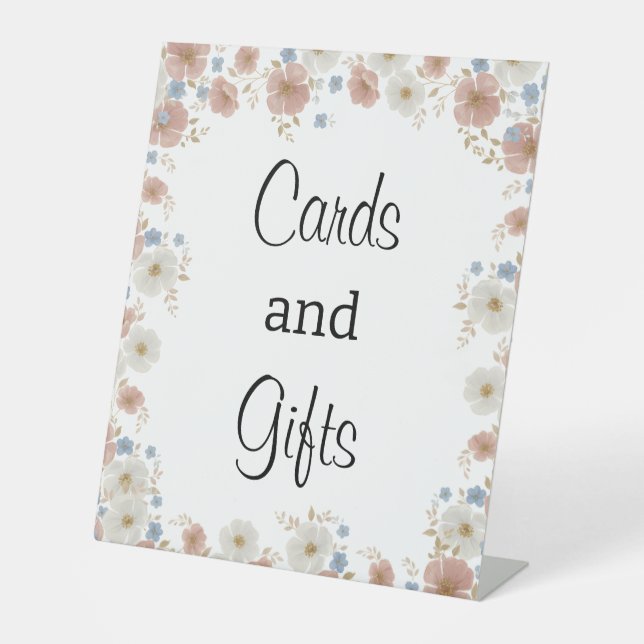 Expositor En L Letrero de Mesa para Desayuno Nupcial (Anverso)