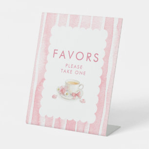Expositor En L Letrero de Mesa para Favoritos de Baby Shower de N