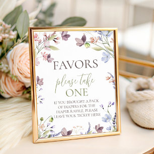 Expositor En L Letrero de Mesa para Recuerdos de Baby Shower de F