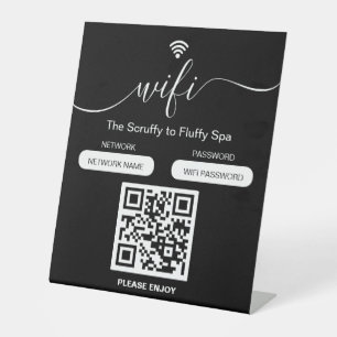 Expositor En L Letrero de Negocio de Peluquería Canina WiFi Gratu