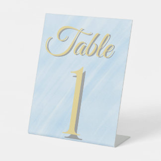 Expositor En L Letrero de número de mesa de boda