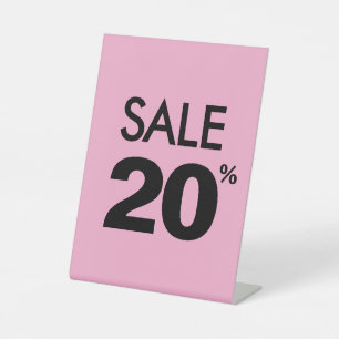Expositor En L Letrero de Oferta con 20% de Descuento, Señalizaci