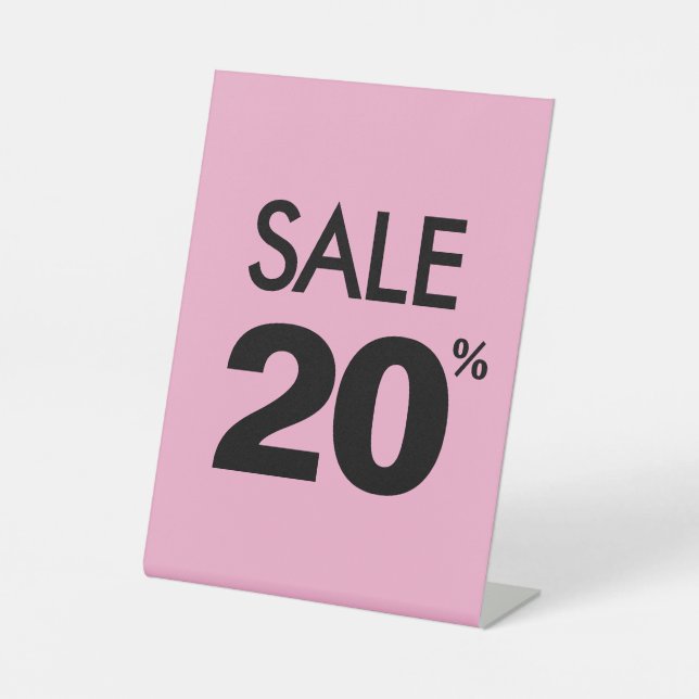 Expositor En L Letrero de Oferta con 20% de Descuento, Señalizaci (Anverso)