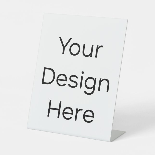 Expositor En L Letrero de pedestal (Anverso)