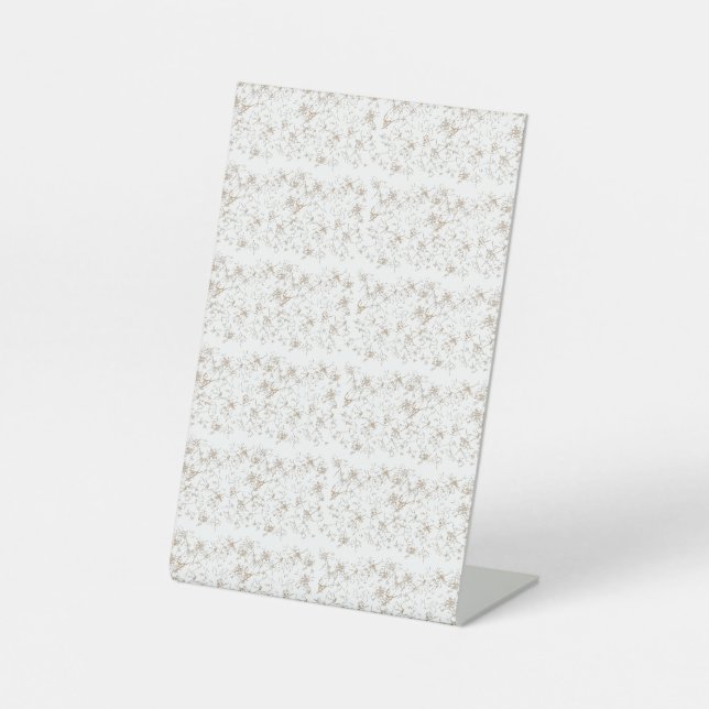 Expositor En L letrero de pedestal (Anverso)