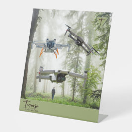 Expositor En L Letrero de pedestal