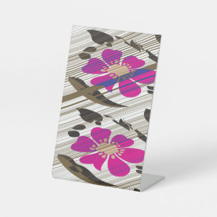 Expositor En L Letrero de pedestal, 4" X 6"