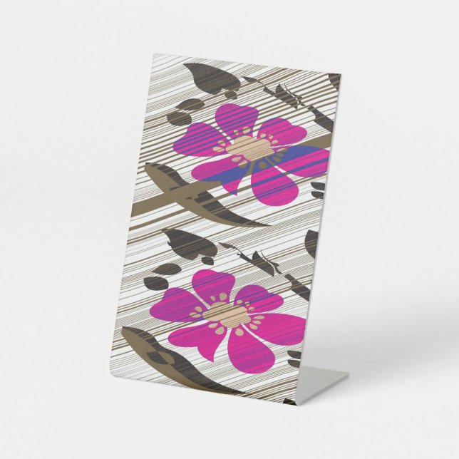 Expositor En L Letrero de pedestal, 4" X 6" (Anverso)
