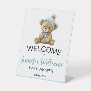 Expositor En L Letrero de pedestal de bienvenida para baby shower